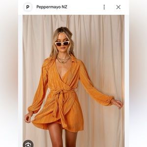Pepper mayo dolce vita dress - sunset orange